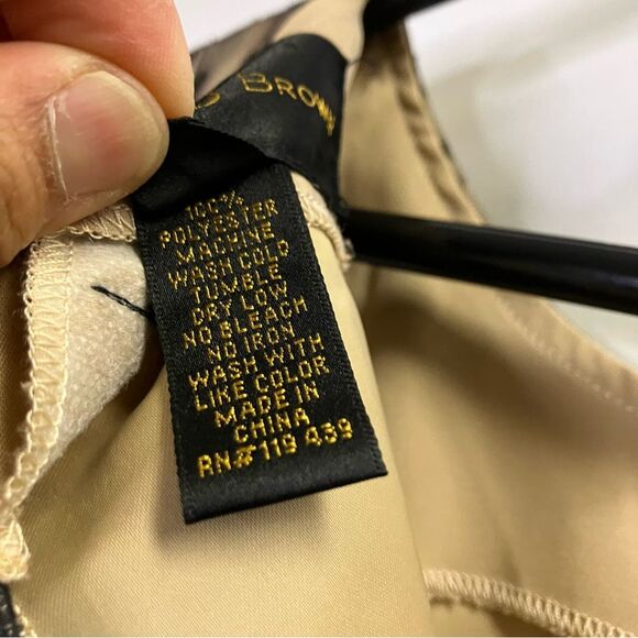 JB by Julie Brown Sexy Nude & Black Lace Sheath Dress Size 10 - Picture 8 of 10